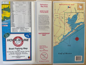 Galveston Area Fishing Map by Hook-N-Line