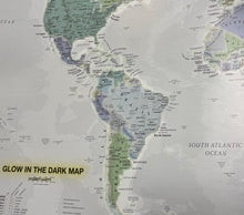 Glow in the Dark World Map