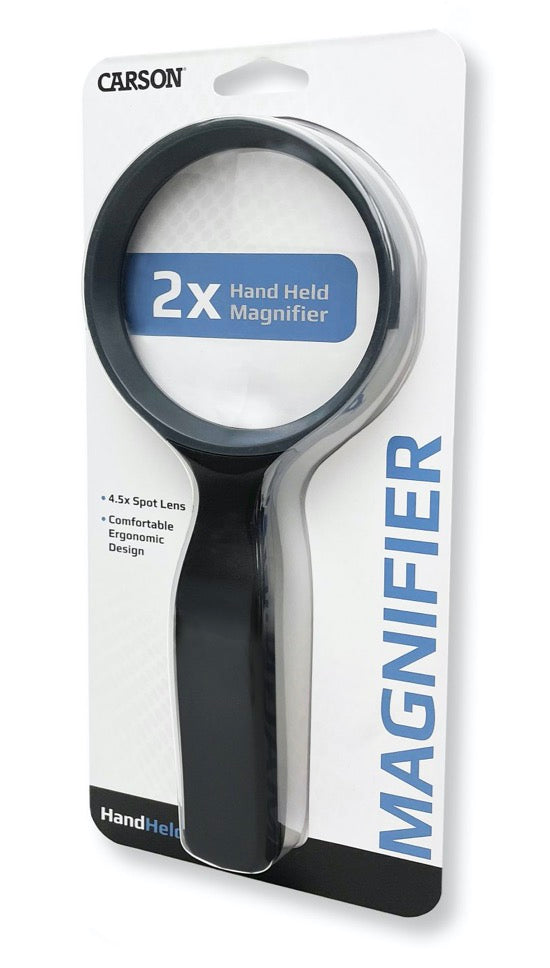 Real GLASS MAGNIFYing Glass 4x four power Magnifier 4 inch x 2 inch  Handheld Rectangular Magnifier w/ handle to magnify reading