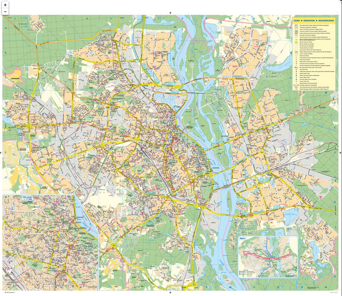 Kiev City Map – Houston Map Company