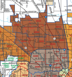 Houston Police Beat Map - Houston Map Company