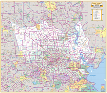 Harris County Thoroughfares 2019 - Houston Map Company
