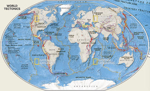 National Geographic World Physical Map
