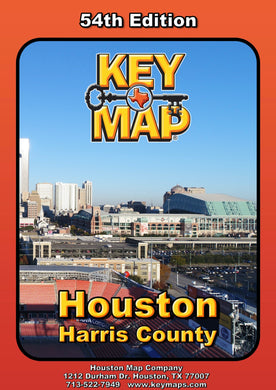 Harris County 54th Edition Key Map Atlas