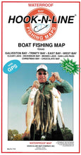 Galveston Area Fishing Map by Hook-N-Line
