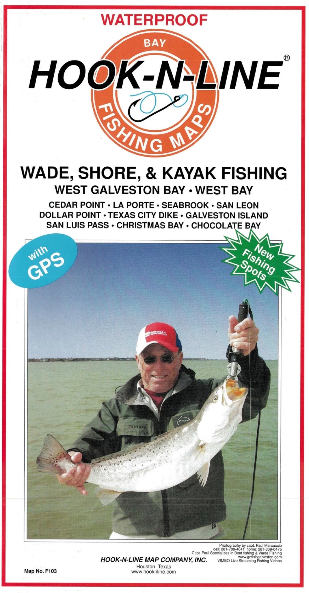 Galveston West Bay: Wade, Shore & Kayak Fishing Map by Hook-N-Line –  Houston Map Company