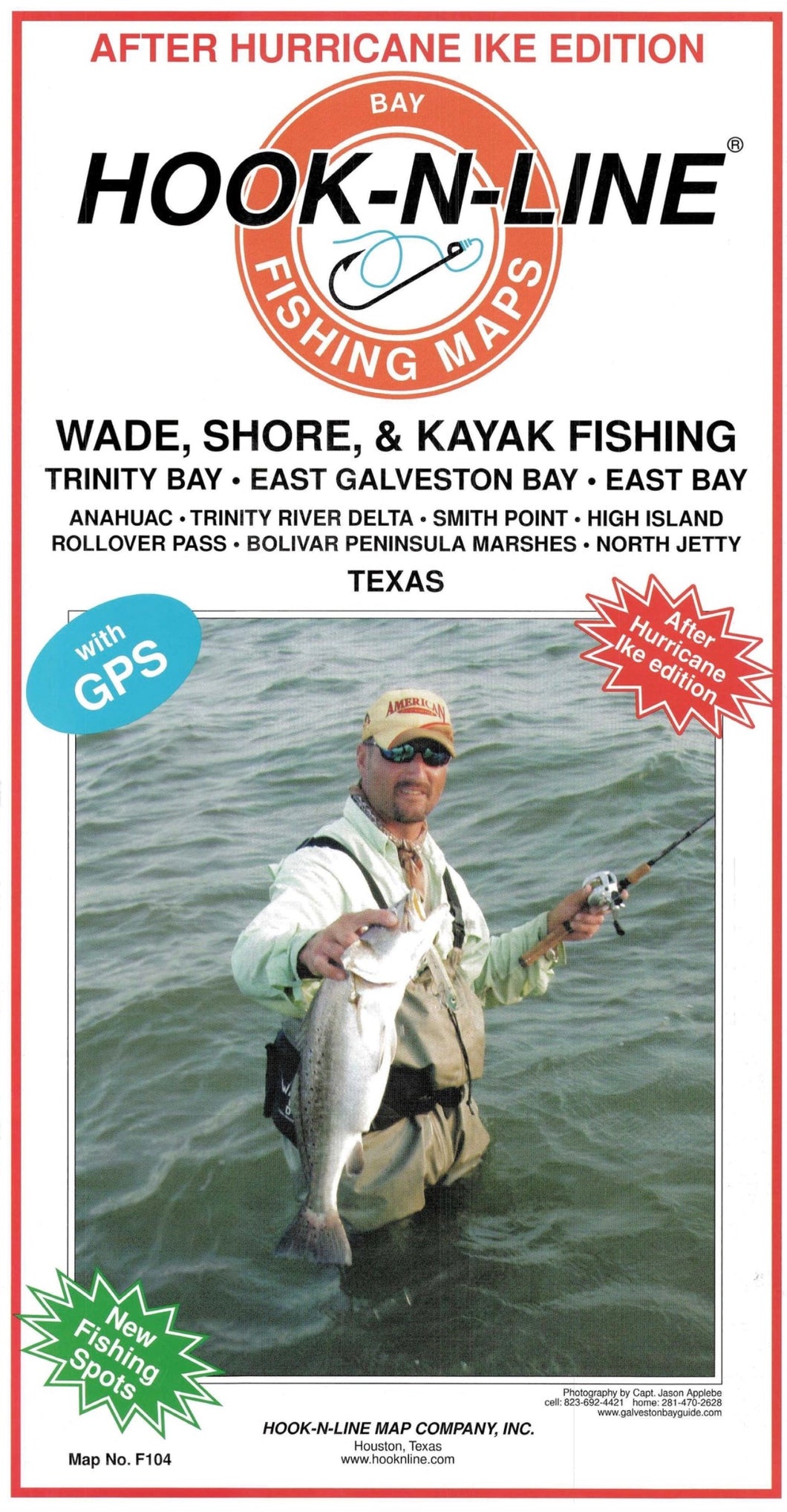 East Bay: Wade, Shore & Kayak Fishing Map by Hook-N-Line – Houston