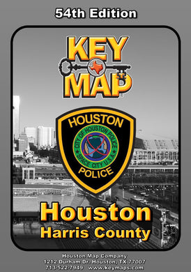 Houston Police Special Edition - Harris County 54th Key Map Atlas