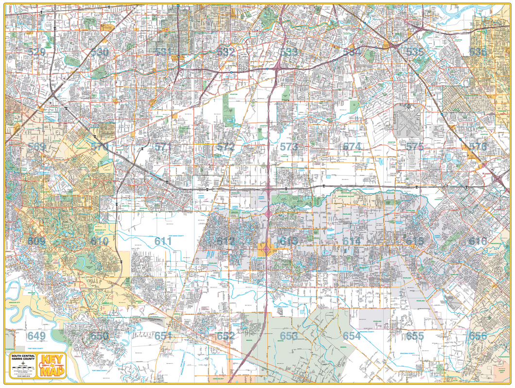 South Central Harris County - Houston Map Company