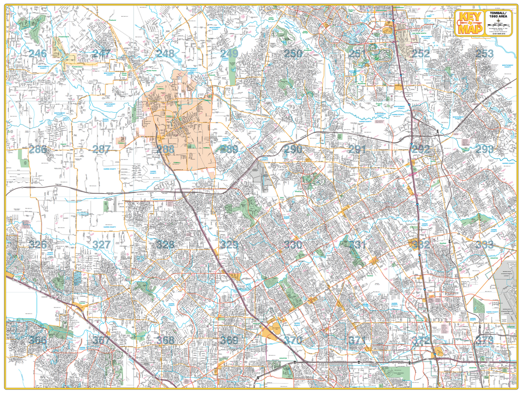 Tomball/ 1960 Area - Houston Map Company