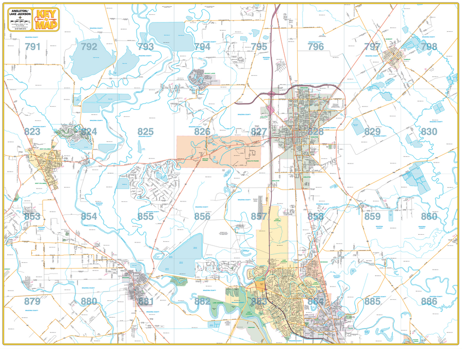 Angleton Map Angleton/ Lake Jackson – Houston Map Company