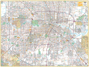 Central Houston - 610 Loop - Houston Map Company