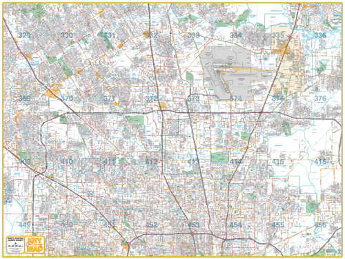 North Central Harris County - Houston Map Company