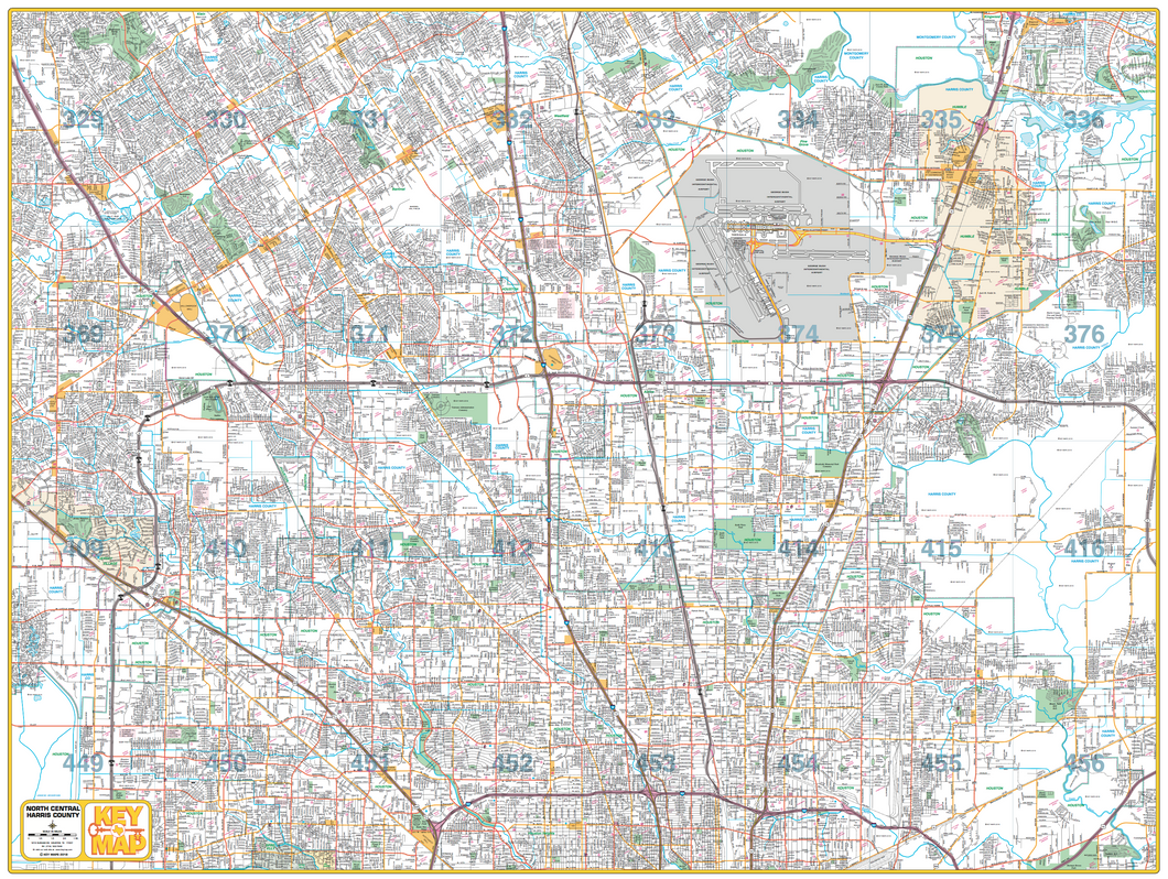 North Central Harris County - Houston Map Company