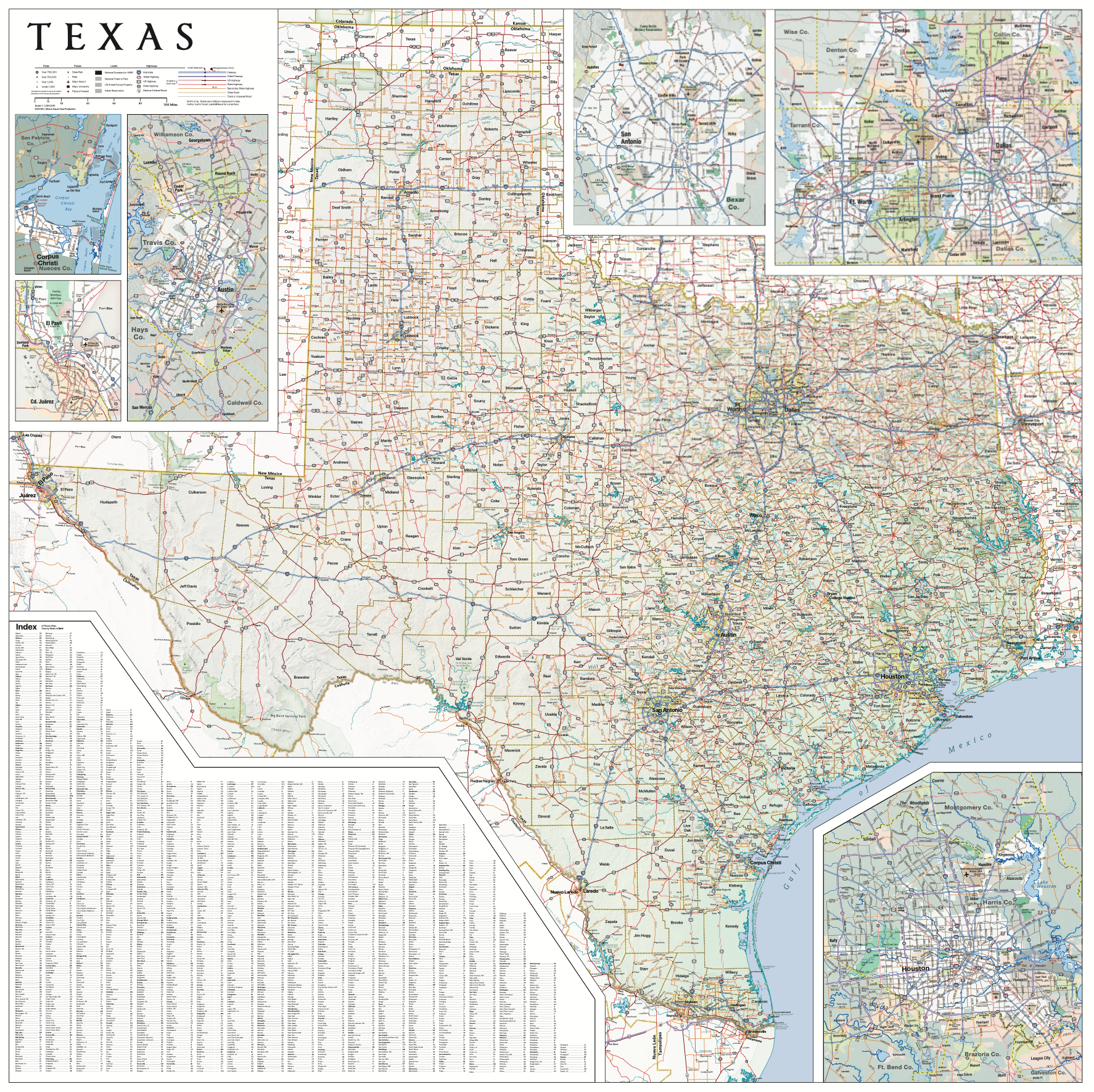 Large Map Of Texas Cities And Towns Houston 1869 Wood Old Map