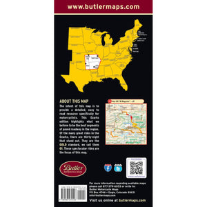 The Ozarks Folding Map - Butler - Houston Map Company