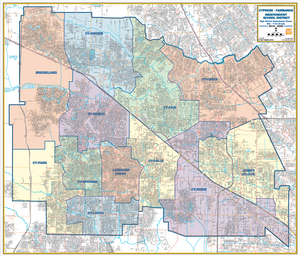 CyFair ISD Wall Map - 2020/2021