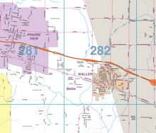 Waller County Wall Maps - Houston Map Company