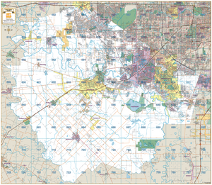 Fort Bend County Wall Map - Houston Map Company