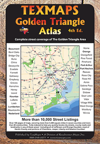 Golden Triangle Atlas - Houston Map Company