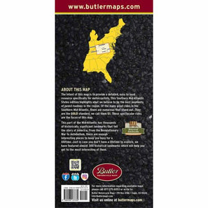 Southern Mid-Atlantic Folding Map - Butler - Houston Map Company