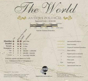 Antique World Maps - Premium Bronze Edition