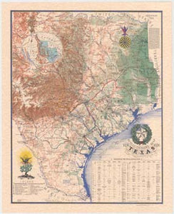 Texas Revolutionary Map 1836