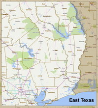 2024 Louisiana / Texas Border: Storm Relief Map