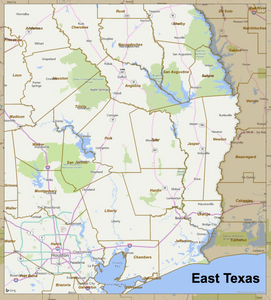 2024 Louisiana / Texas Border: Storm Relief Map