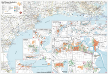 Gulf Coast Wall Map - Plant names & Detail inset maps