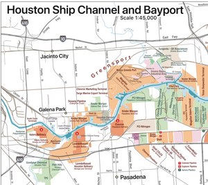 2023 Gulf Coast Industrial Map - Texas & Louisiana