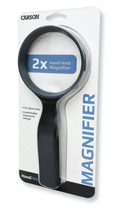 HandHeld Series Rimmed 2x Power 3.5” Acrylic Lens Magnifier