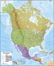North America Political Wall Map