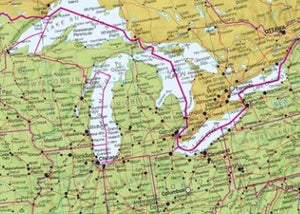 North America Political Wall Map