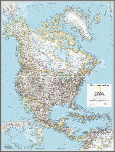 North America Political, 10th Edition