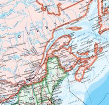 North America Wall Map - Canada Reference