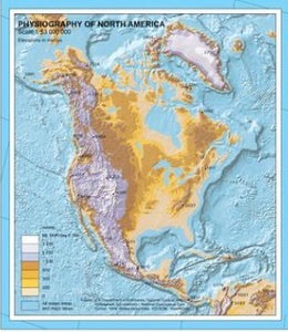 North America Wall Map - Canada Reference