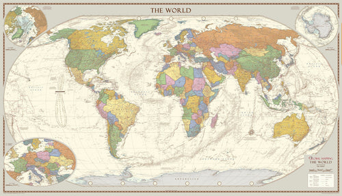 Antique Style World Map