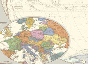 Antique Style World Map