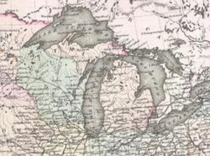 Colton Map of the United States (1855)