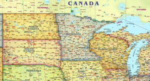 USA Political Wall Map