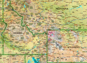 Western USA Wall Map