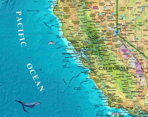 Western USA Wall Map