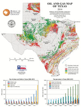 Oil and Gas Map of Texas