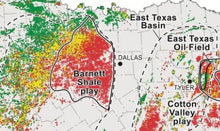 Oil and Gas Map of Texas