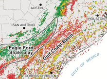 Oil and Gas Map of Texas