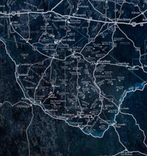 Stellar Texas Wall Map