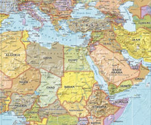 Political World Map - Xtra Large