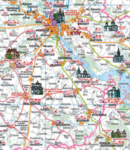 Ukraine Tourist Wall Map - Latynka