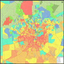 San Antonio Texas Income Map with Zip Codes